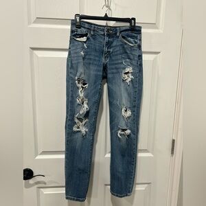 Judy Blue Jeans 3/26 Straight Distressed‎ Style JB8286MD